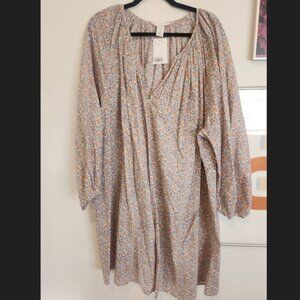 Oversized Cotton A-Line Dress
